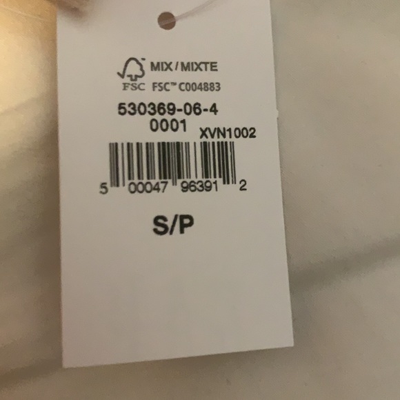 GAP Pink & Orange Stripe V-neck Tee NWT - Picture 4 of 4